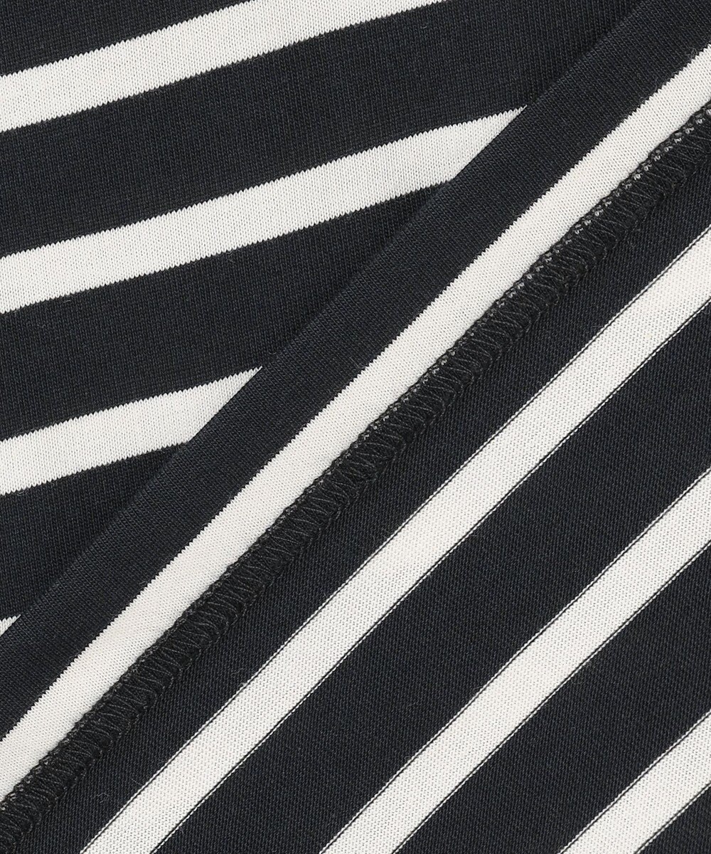 J.PRESS YORK STREET 【WOMEN】ボーダーキャップスリーブ Tシャツ 