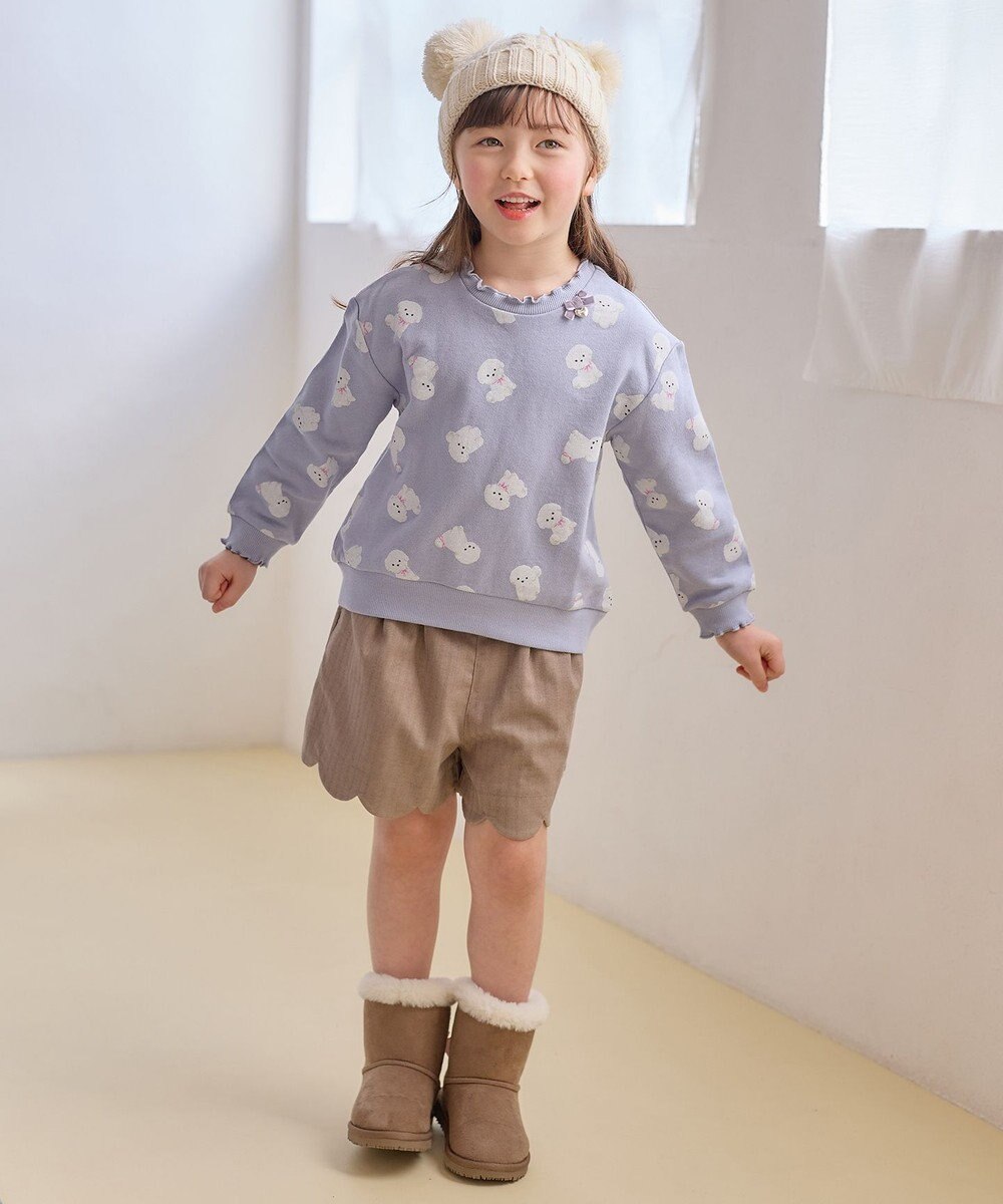 ANY KIDS ミニ丈 へリンボン キュロット 