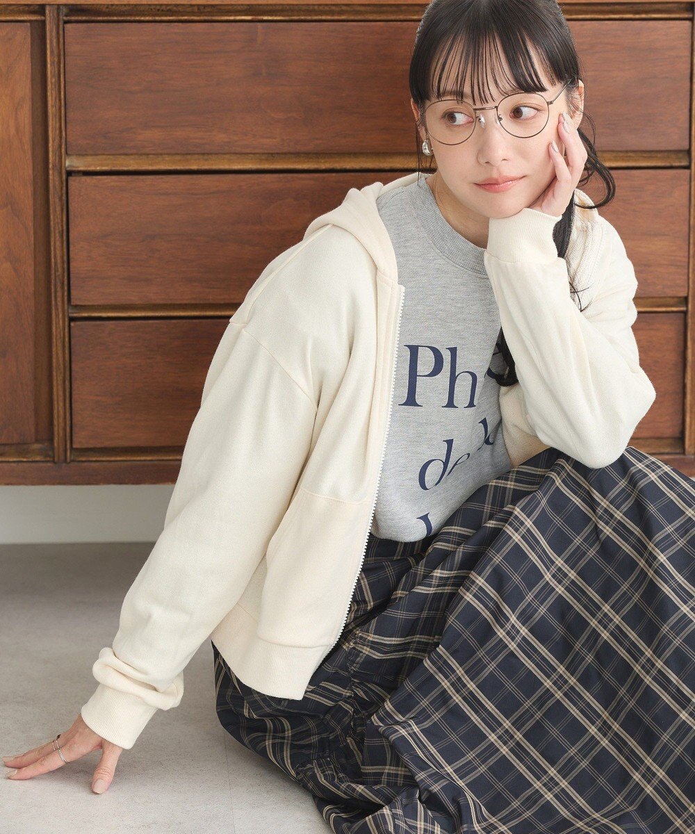 earth music&ecology パーカー付きミリタリーブルゾン 