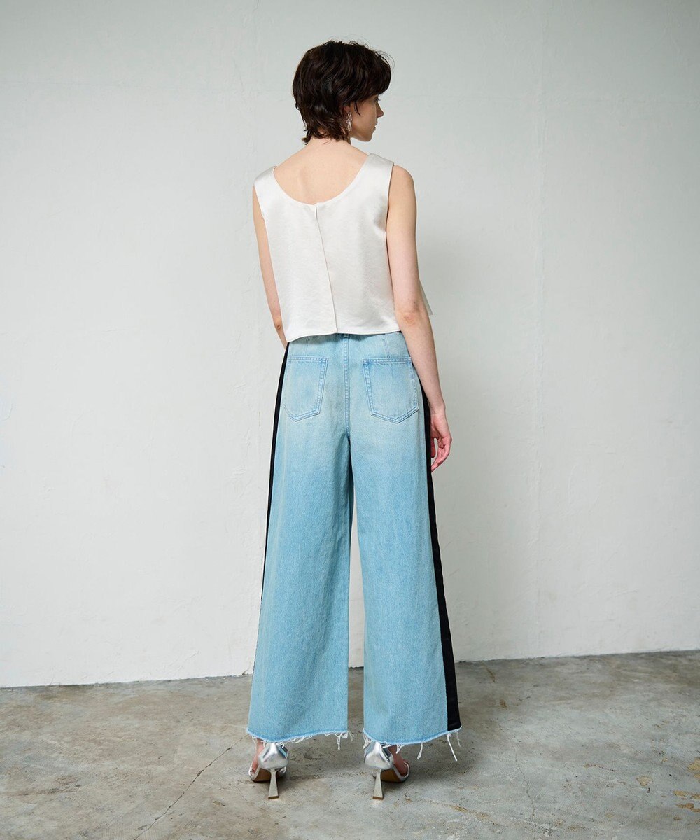 GRACE CONTINENTAL デニムワイドイージーパンツ 