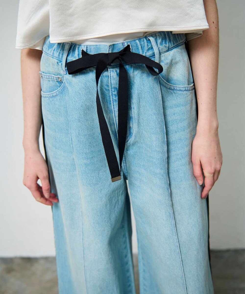 GRACE CONTINENTAL デニムワイドイージーパンツ 