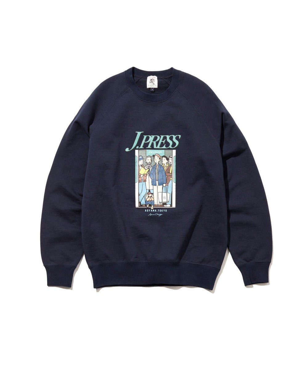 J.PRESS MEN 【AaronChang】【UNISEX】プリントスウェット シャツ 
