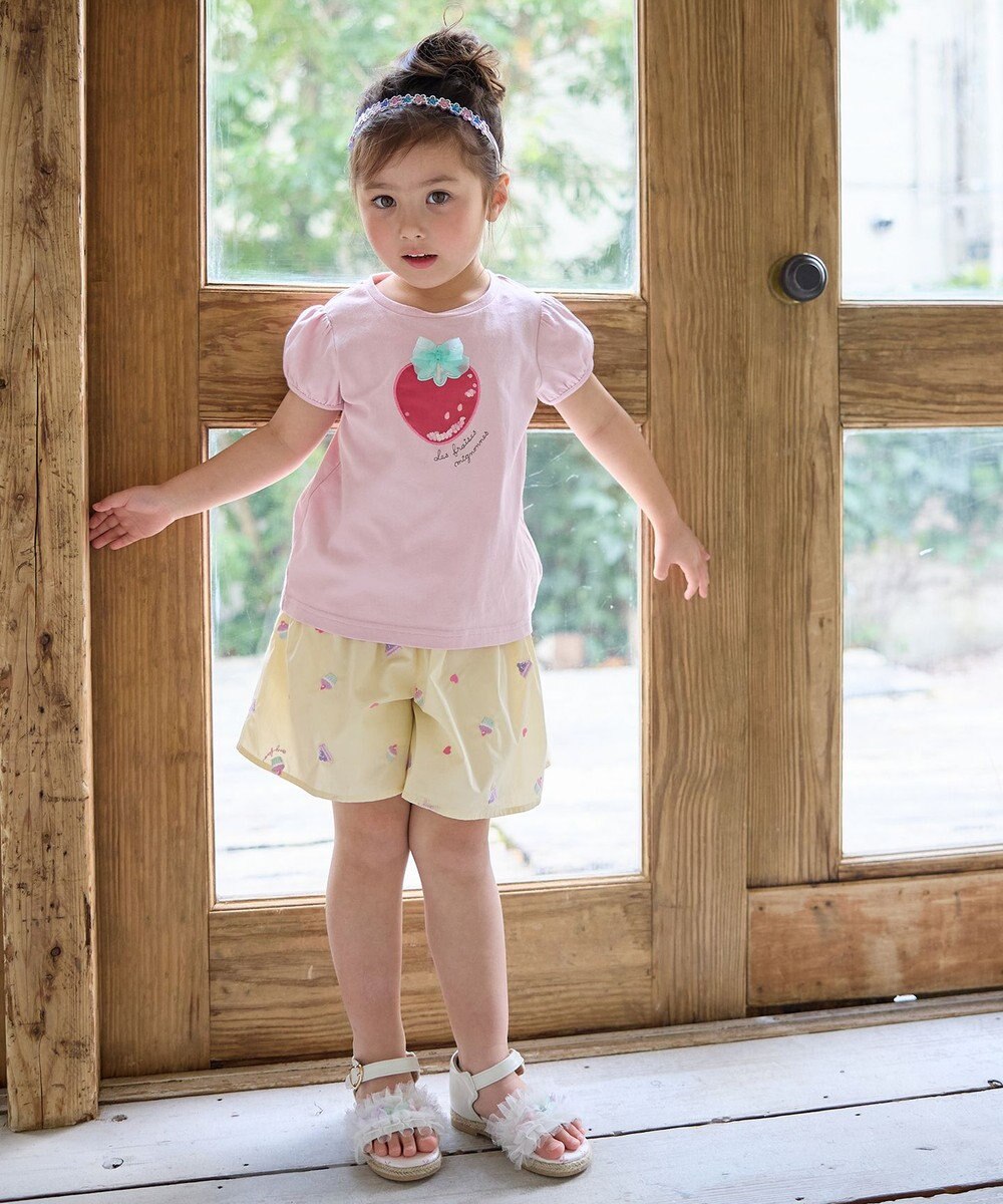 ANY KIDS 総柄刺繍 キュロット 