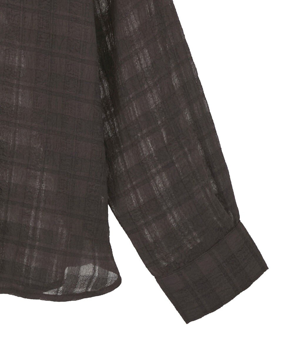 earth music&ecology シャドーチェックシャツ 