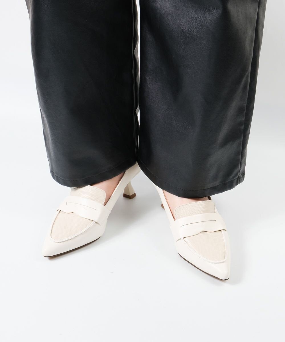 BONTRE 【MIONOTIS/ミオノティス】ヒールモカシンレザーパンプス/726B 