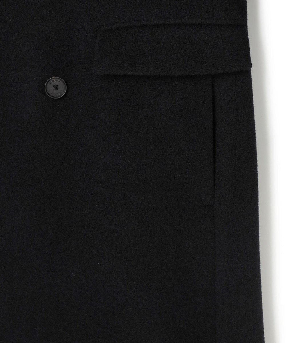 JOSEPH HOMME 【WEB限定】グロッシーウール　ダブルブレストチェスターコート 