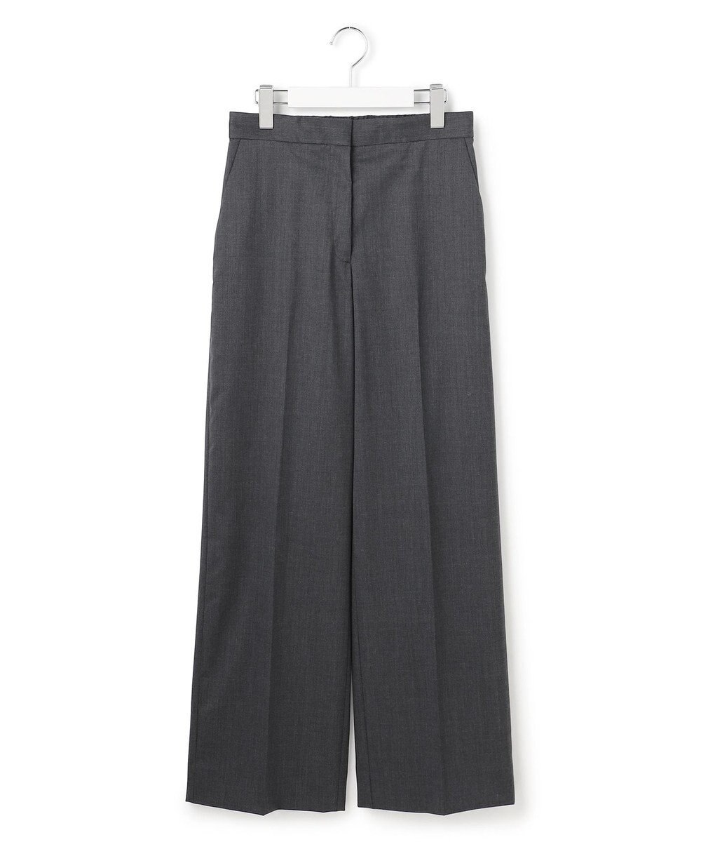 ICB 【洗える】T/Wブロード ワイドストレートパンツ 