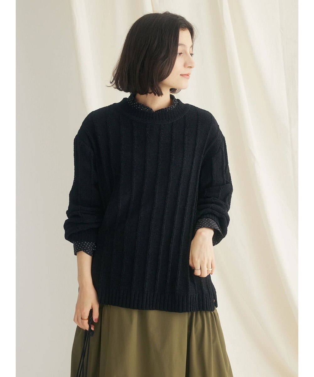 CRAFT STANDARD BOUTIQUE ピコフリルドットブラウス 