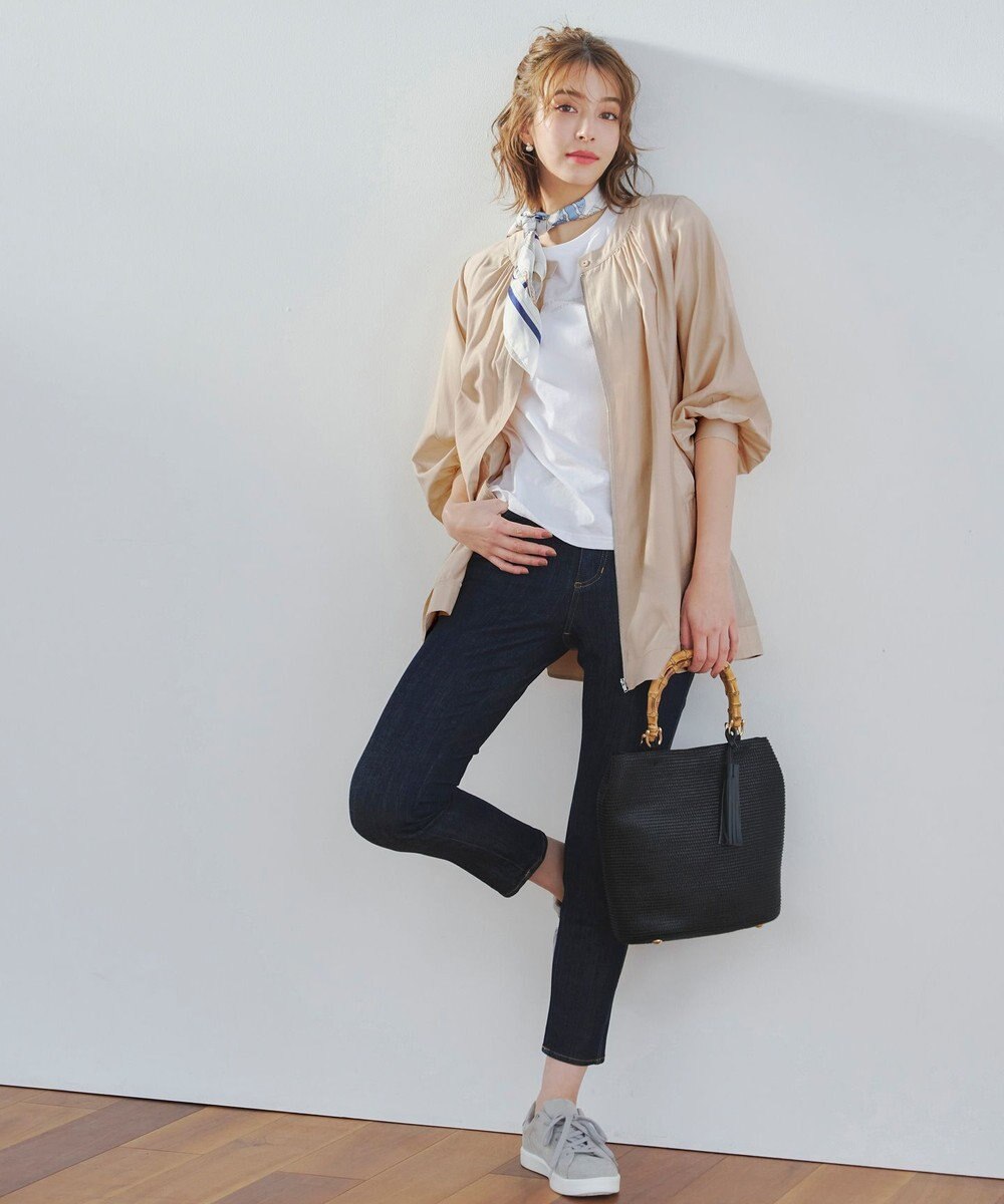 Tiaclasse 【洗える】シアーロングブルゾン 