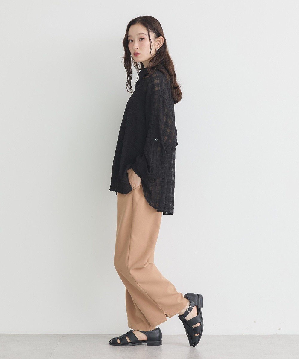 earth music&ecology シャドーチェックシャツ 