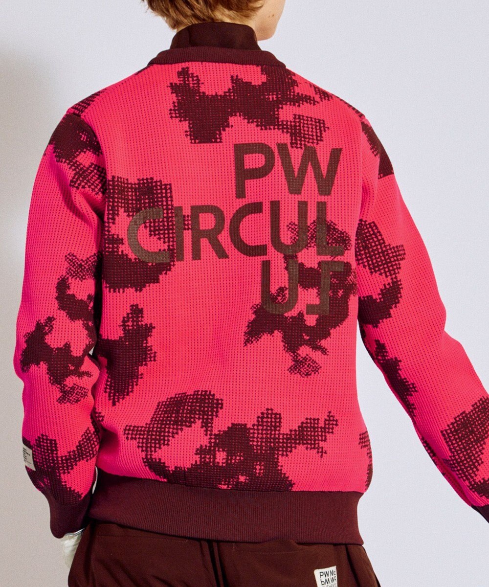 PW CIRCULUS 【MEN】Spark dot camouflage 軽量ニット ゴルフ 