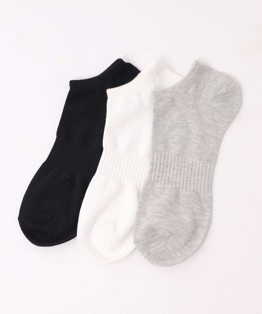 WEGO 3Pムジショートソックス 