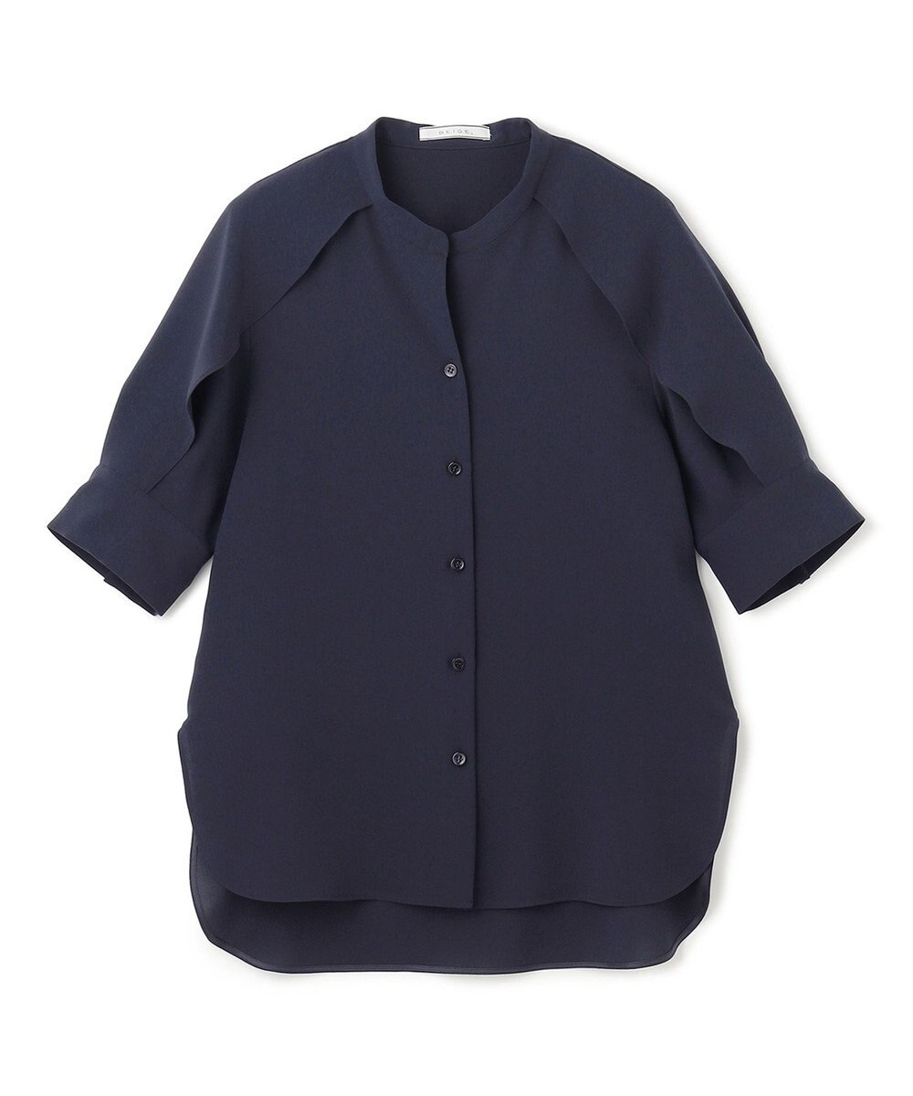 BEIGE， HYACINTH / スタンドカラーブラウス 