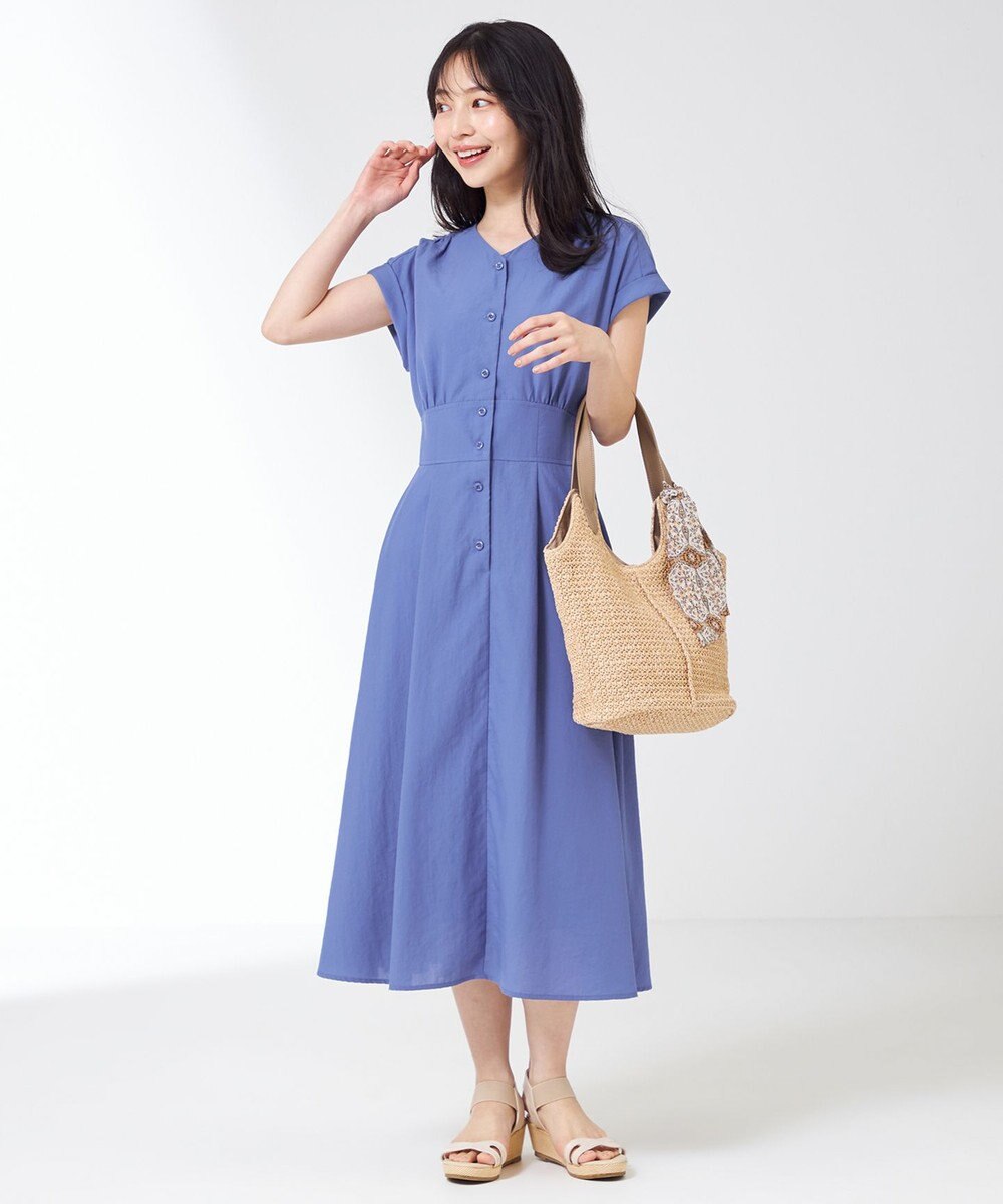 ANY SIS 【撥水・UVカット・速乾】ハイウエスト ワンピース 