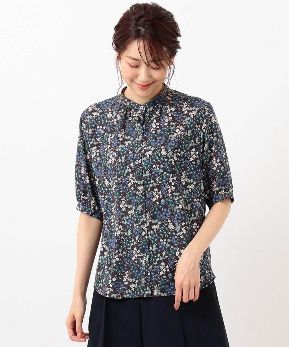 洗える Wild Blossoms Mamie バンドカラー ブラウス J Press Ladies ファッション通販 公式通販 オンワード クローゼット