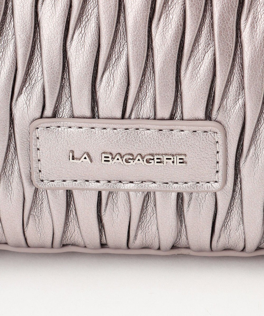 LA BAGAGERIE ランダムプリーツ2WAYハンドバッグ 