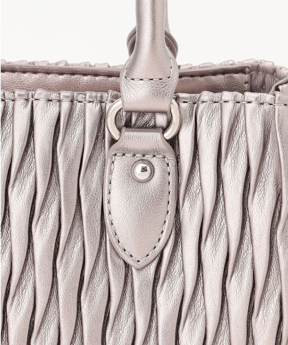 LA BAGAGERIE ランダムプリーツ2WAYハンドバッグ 