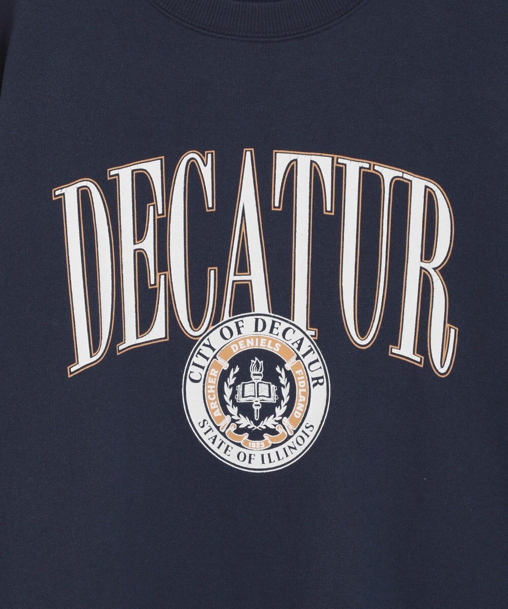 AMERICAN HOLIC カレッジロゴクラックプリント裏毛プルオーバー 