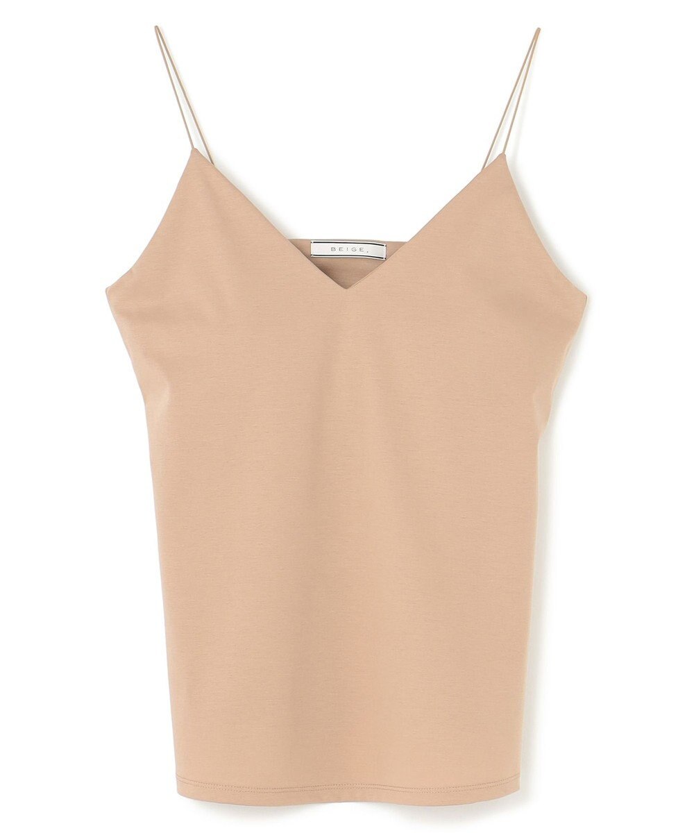 BEIGE， 【洗える・Precious 7月号掲載】ABELIA / コットンVラインカップ付きキャミソール 