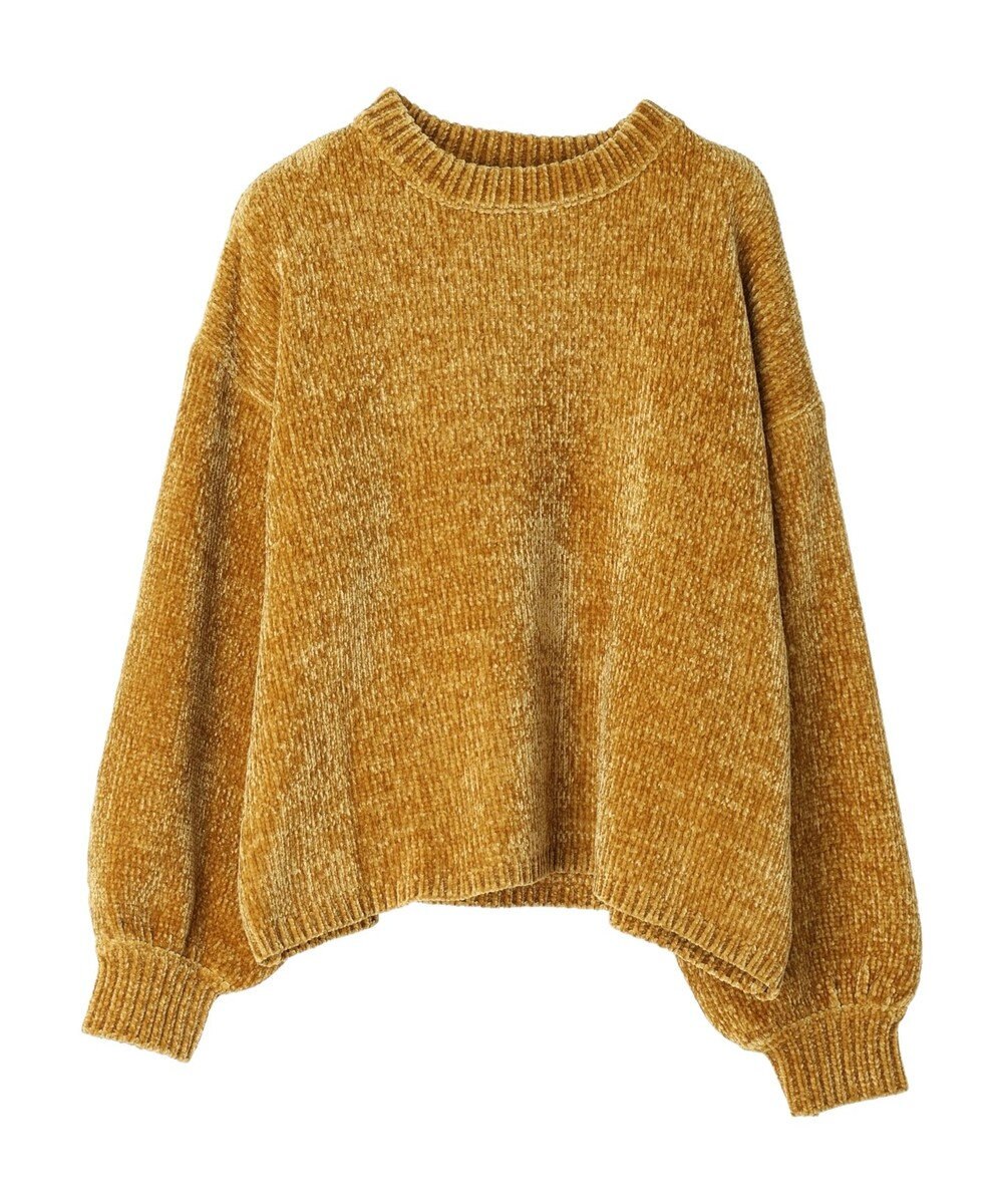 earth music&ecology シャイニーベロアモールプルオーバー 