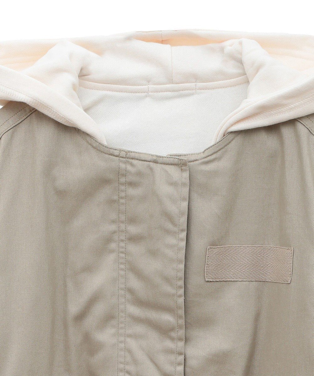 earth music&ecology パーカー付きミリタリーブルゾン 