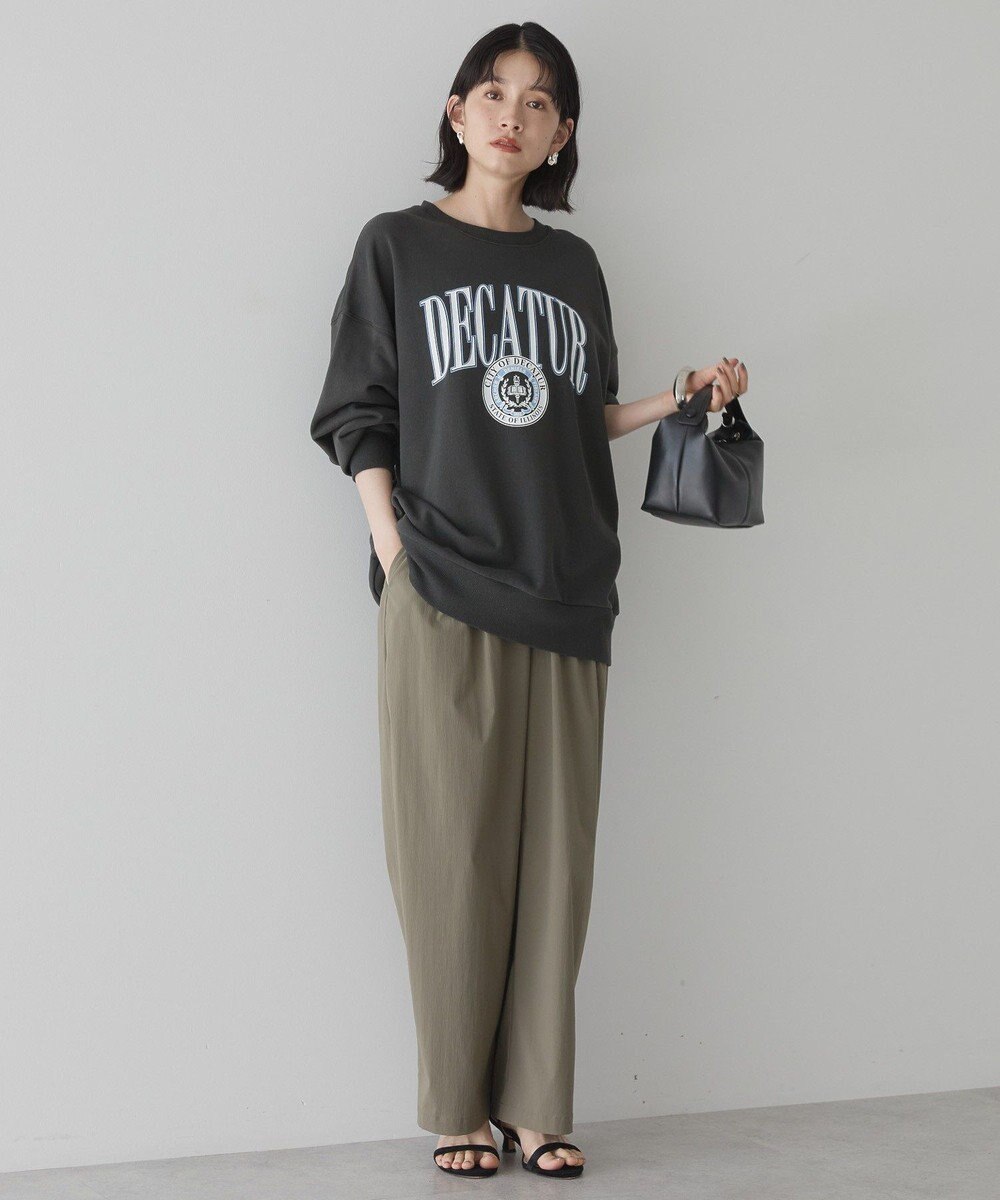 AMERICAN HOLIC カレッジロゴクラックプリント裏毛プルオーバー 