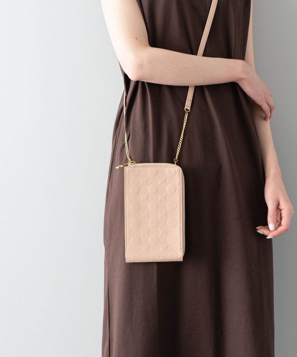 MIYABIYA La quoh with kirakaracho 南蛮七宝エンボスレザー モバイルケース 