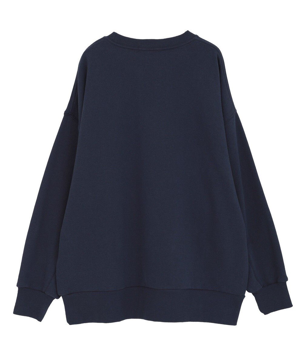 AMERICAN HOLIC カレッジロゴクラックプリント裏毛プルオーバー 