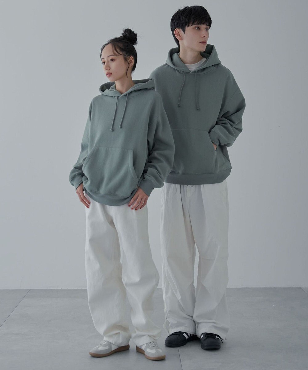 WEGO 【ユニセックス着用ITEM/裏起毛】リラックスフィットスウェットプルパーカー 