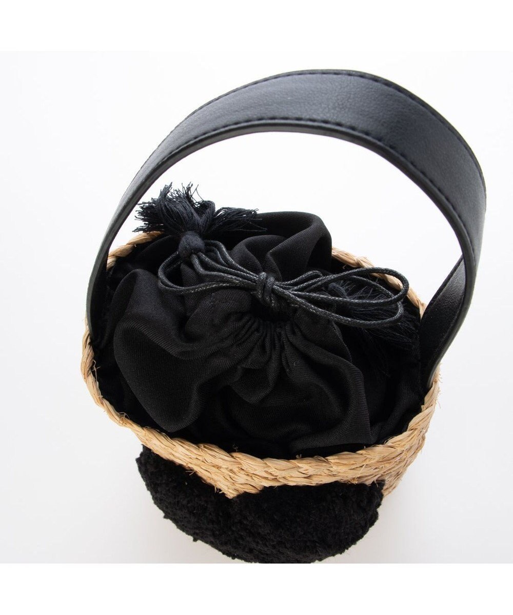 UNBILLION カシュカシュ cachecache / ハート付ラフィアバケットトート カゴバッグ 