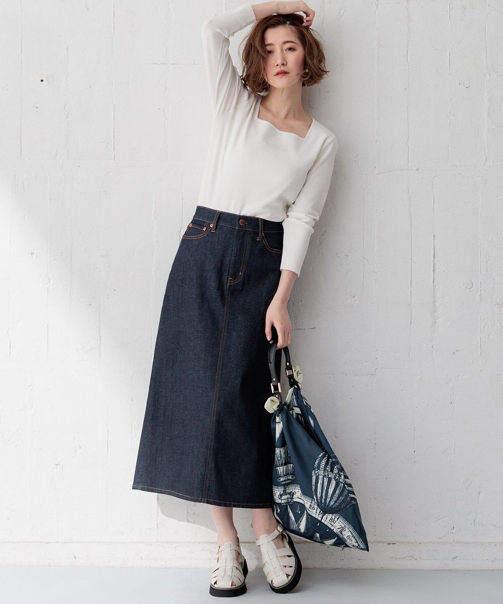 23区 L 【Oggi4月号掲載/洗える】23区DENIM ストレッチ デニムスカート 