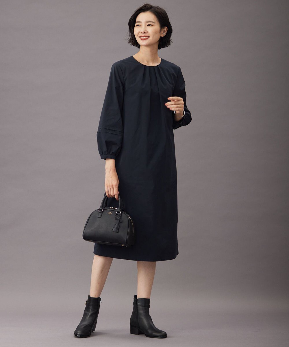 J.PRESS LADIES L 【WEB限定・洗える】グレイス メモリータフタ ワンピース 