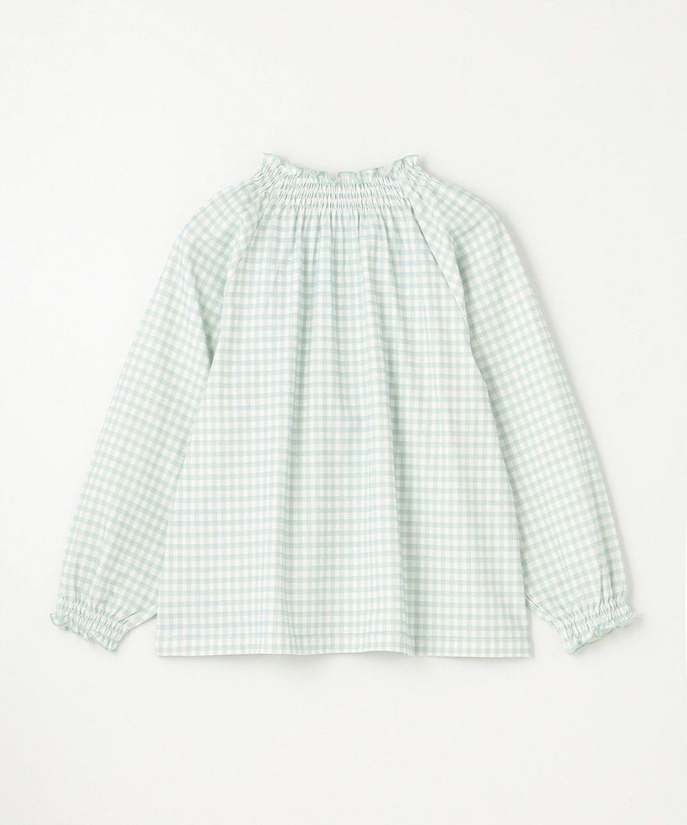 組曲 KIDS 【150-160㎝】シャーリングチェック トップス 