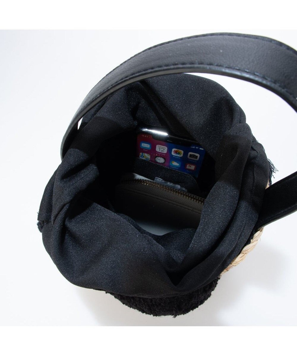 UNBILLION カシュカシュ cachecache / ハート付ラフィアバケットトート カゴバッグ 