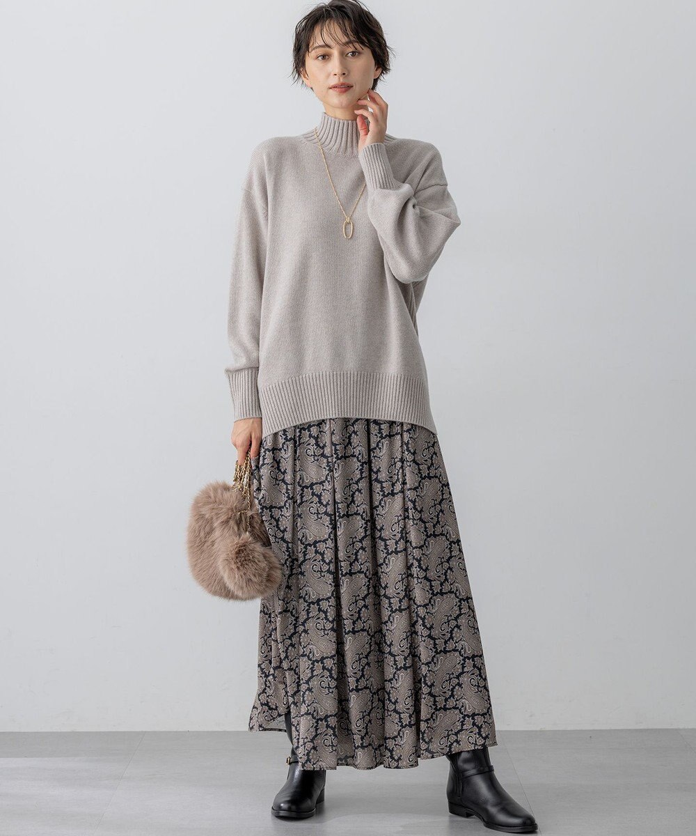 23区 S 【見上愛さんコラボカラー/Oggi掲載】カシミヤブレンド ハイネック ニット 