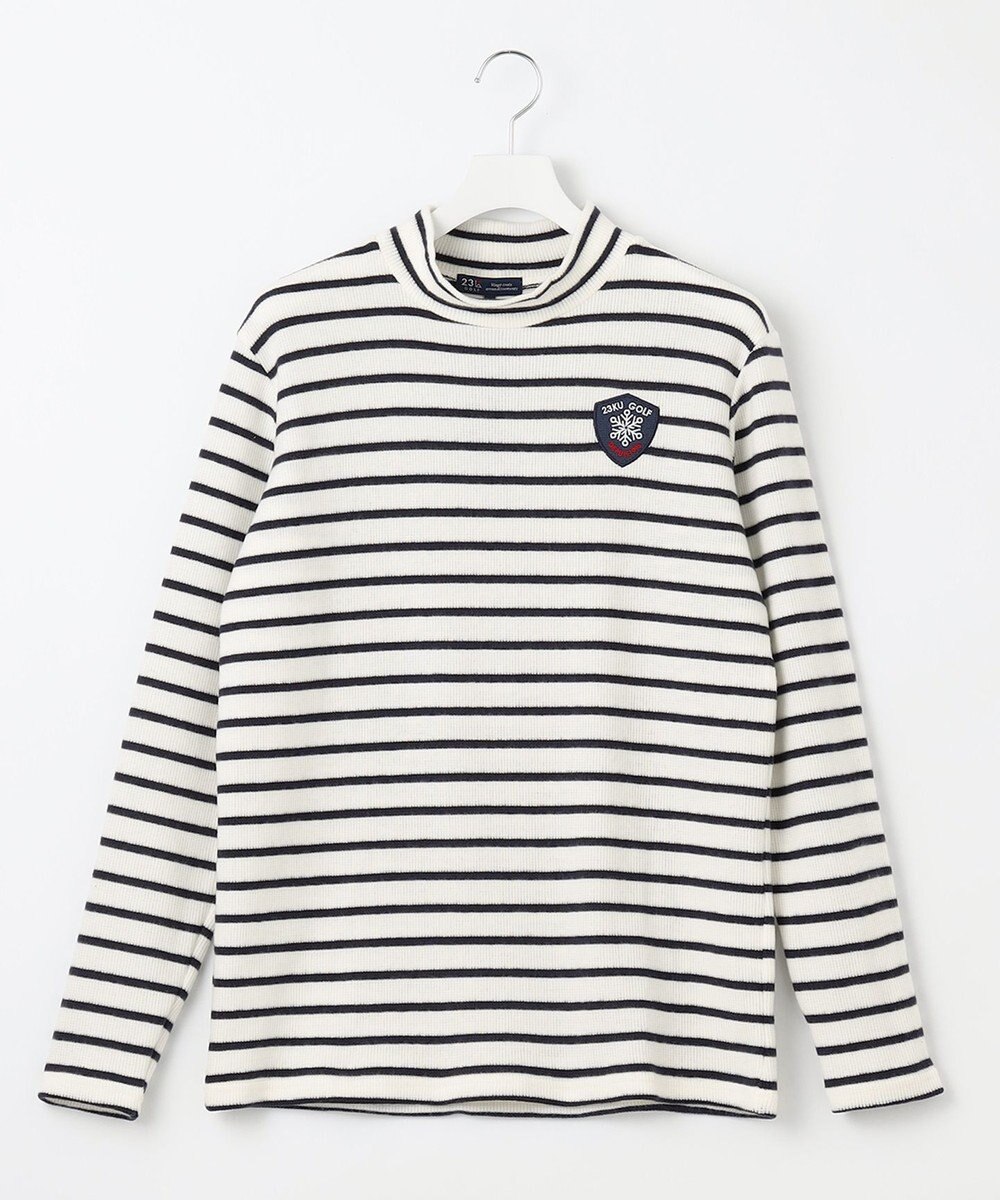 23区GOLF 今シーズンはボーダー柄も仲間入り！【MEN】【吸湿発熱】グランサーモボーダー カットソー 