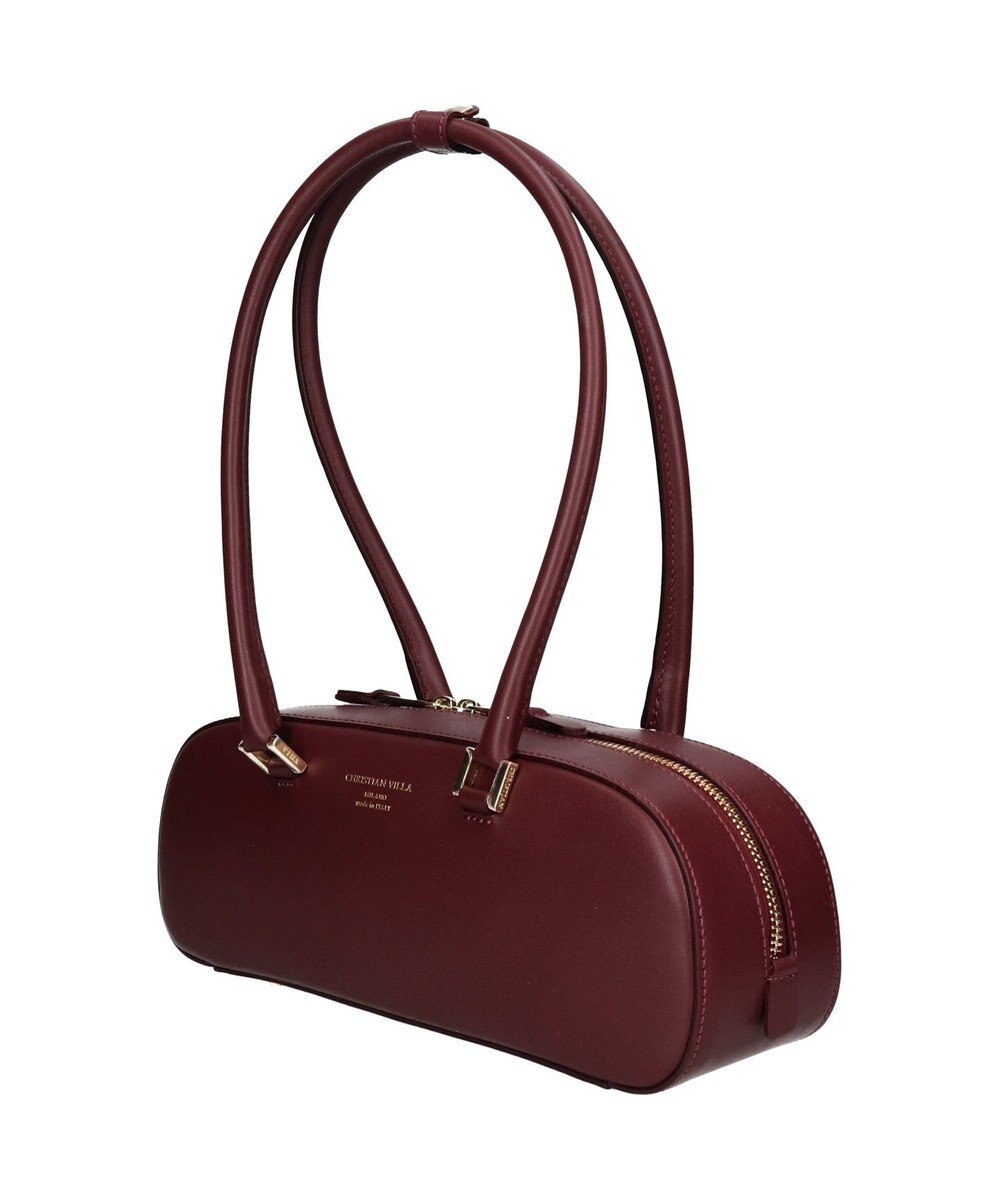 INTER-CHAUSSURES 【CHRISTIAN VILLA】レザーワイドスモールショルダーバッグ 