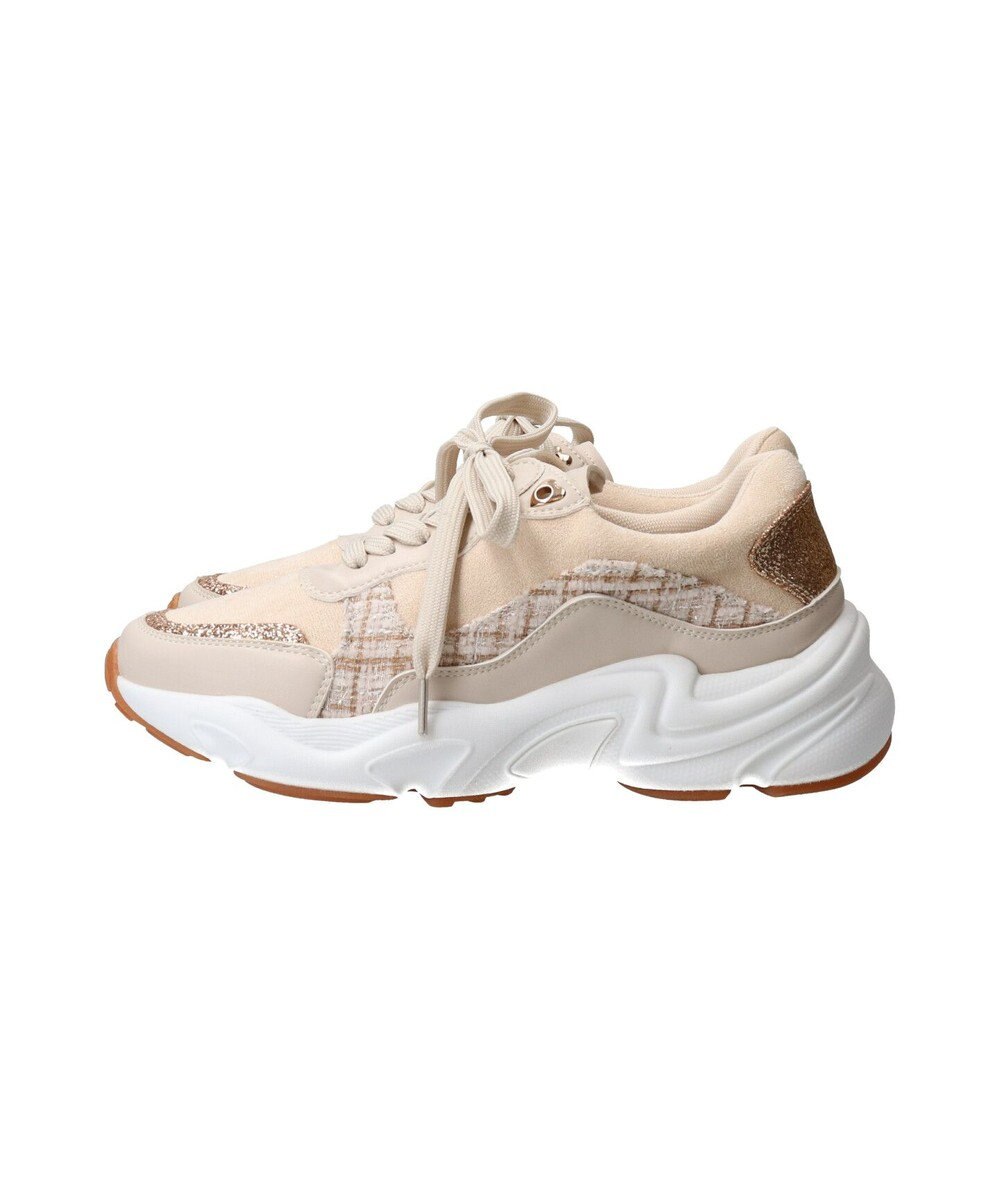 Bridget Birkin 【Bridget Birkin】ラメツイードコンビスニーカー 