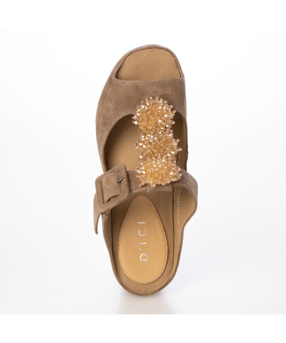 MODE ET JACOMO <D'ICI>ビジュー付きTストラップサンダル 