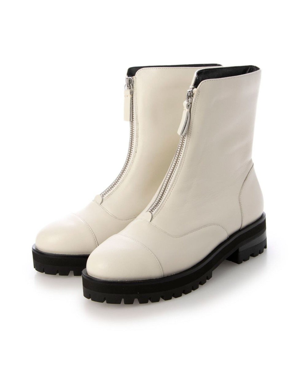 ing <ing>【サスティナブルシリーズ】タンクソールフロントジップブーツ 