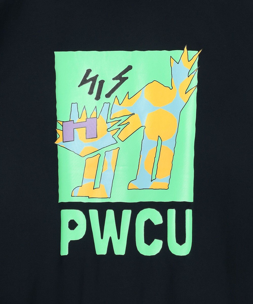 PW CIRCULUS 【UV遮蔽率99% UVカット / 速乾 / ストレッチ】【GOLF OUT掲載】【MEN】アニマルグラフィックモックネックT ゴルフ 