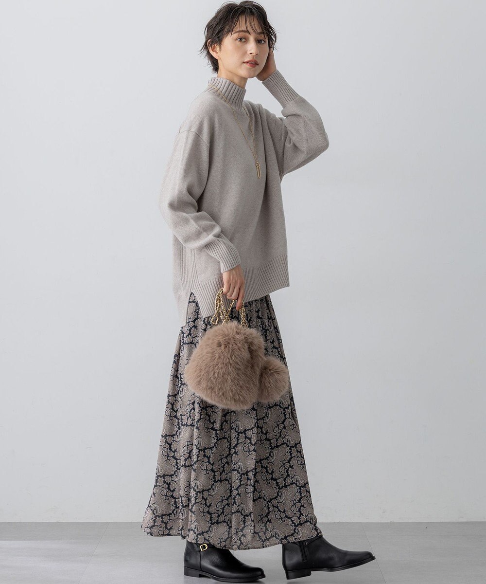 23区 S 【見上愛さんコラボカラー/Oggi掲載】カシミヤブレンド ハイネック ニット 