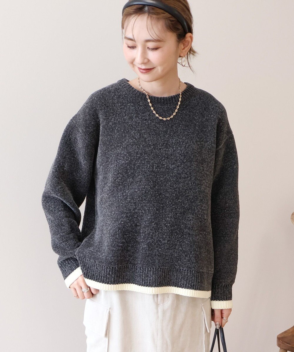 AMERICAN HOLIC バイカラーニットプルオーバー 