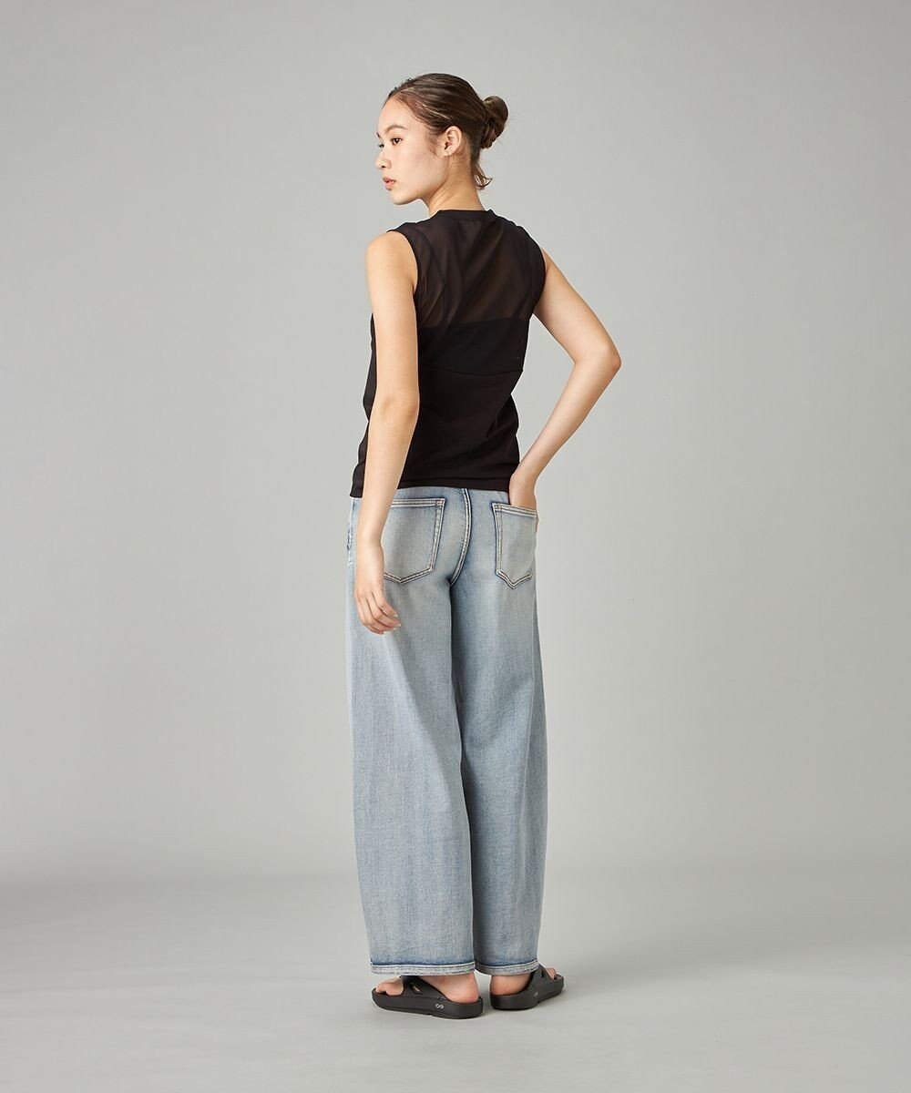 Chacott HandsomeCotton チュールノースリーブTシャツ 