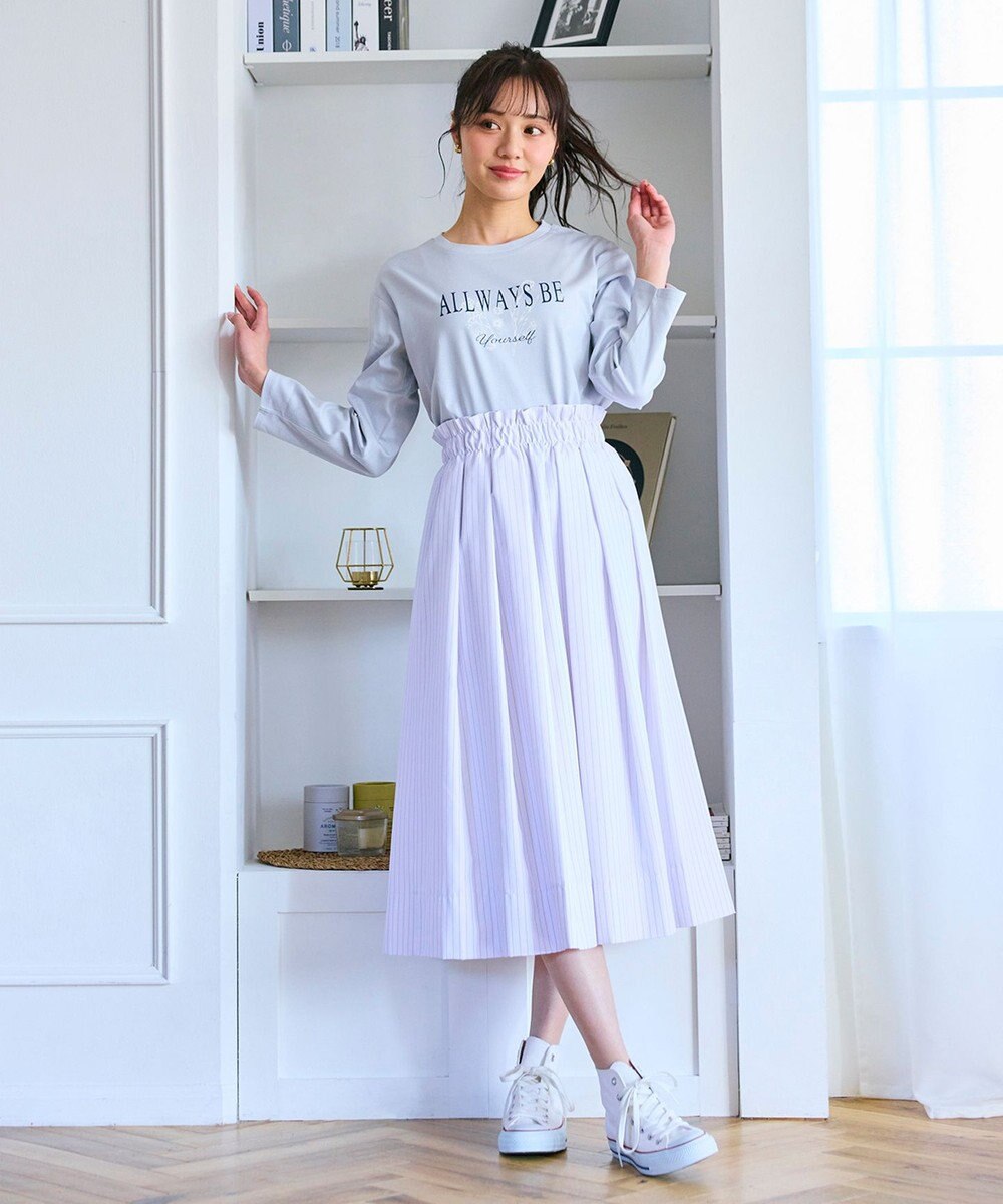 Feroux 【キレイ見えセットアップ対応】オールタック スカート 