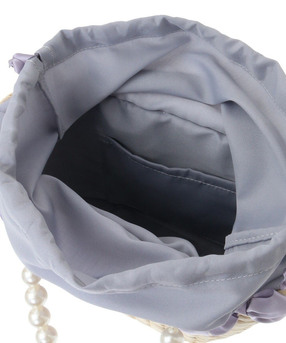 Maison de FLEUR EC限定パールハンドルリボンカゴバッグ 