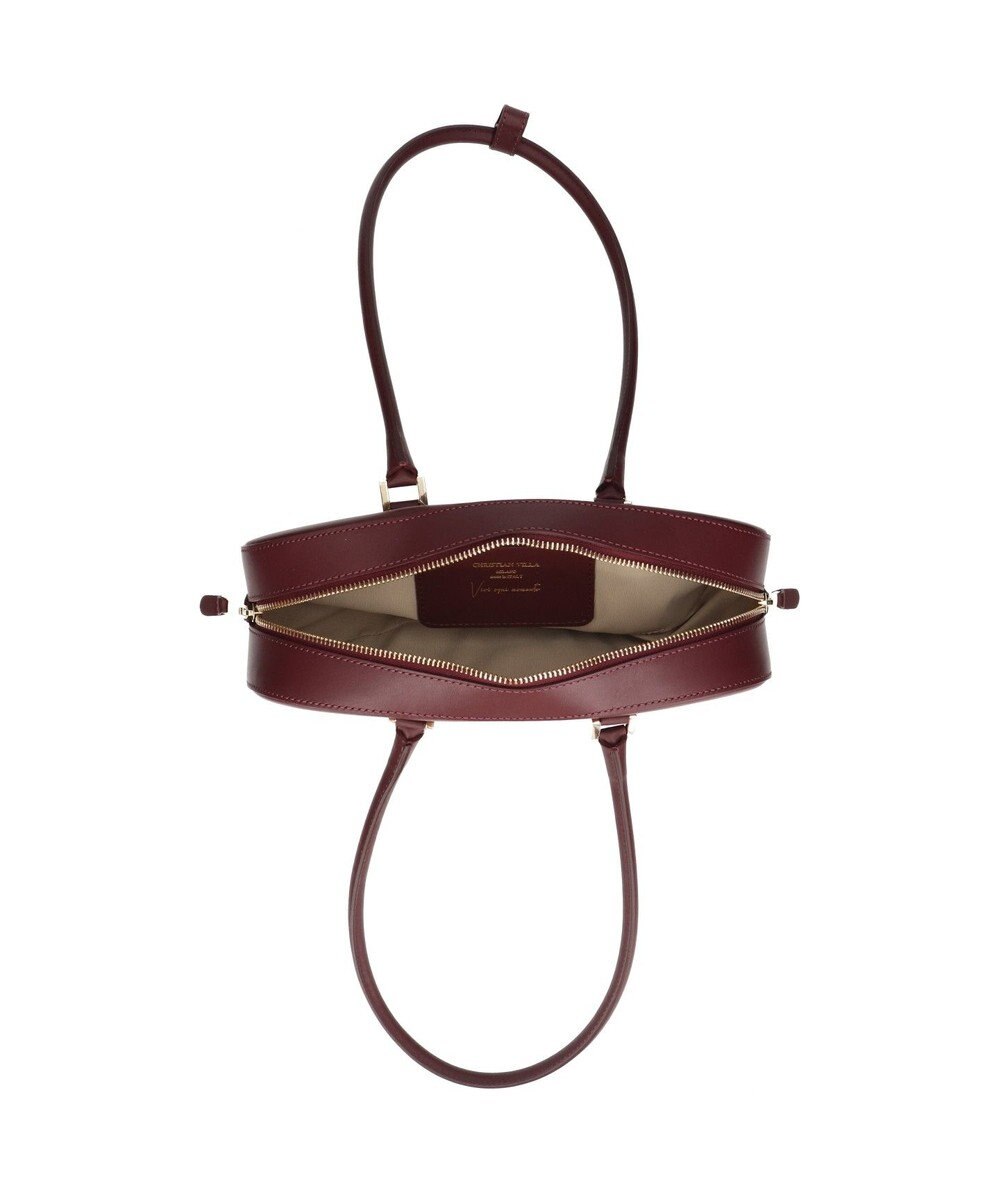 INTER-CHAUSSURES 【CHRISTIAN VILLA】レザーワイドスモールショルダーバッグ 