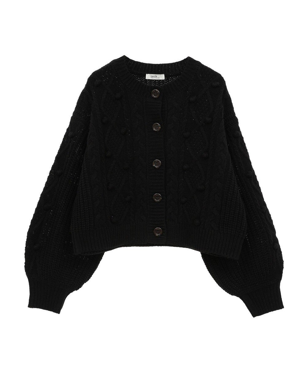 earth music&ecology ポップコーンケーブルカーディガン 