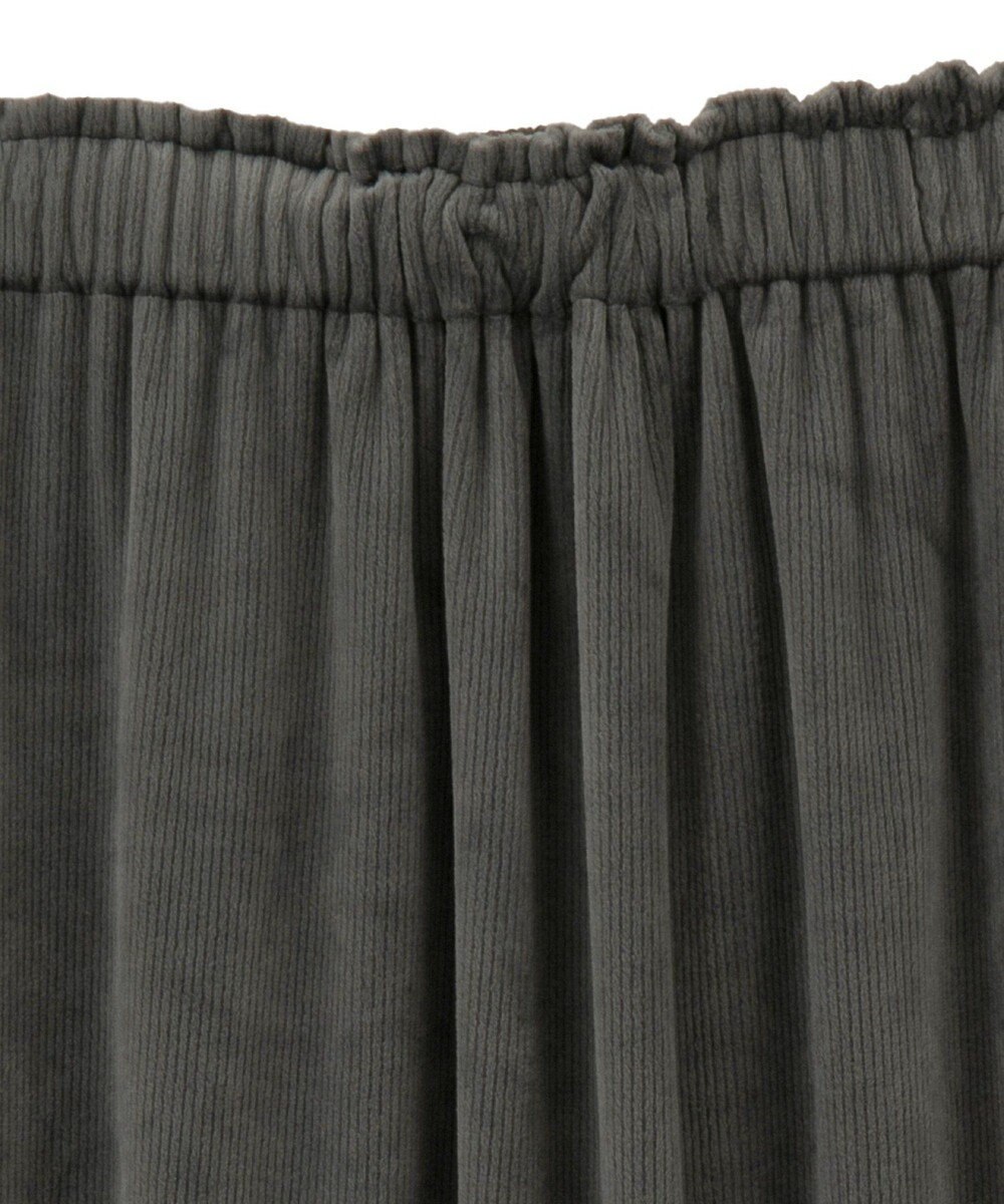 Green Parks ぽかぽか裏起毛ベロアＩラインスカート 