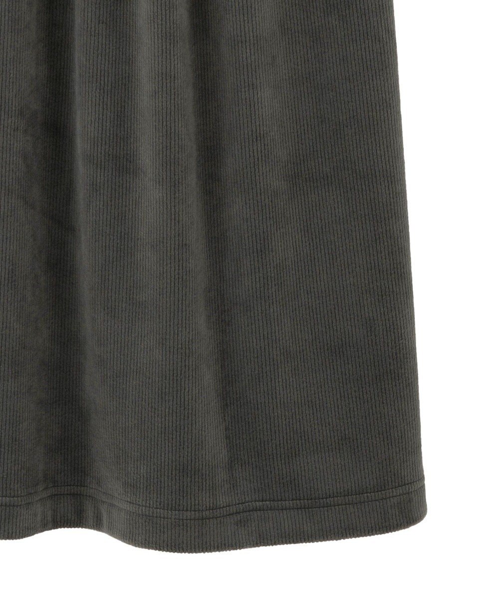 Green Parks ぽかぽか裏起毛ベロアＩラインスカート 